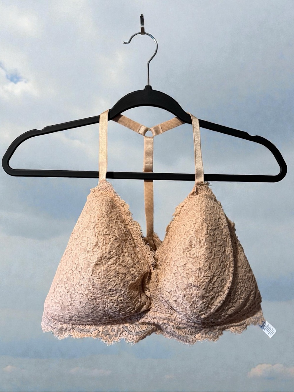 Aerie Beige Lace Bra